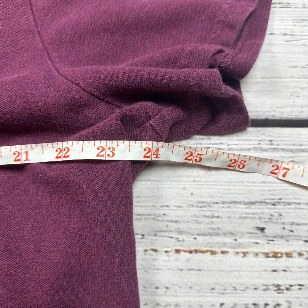 Banana Republic Polo Shirt Performance Pique Chest Pocket Wine Size Large